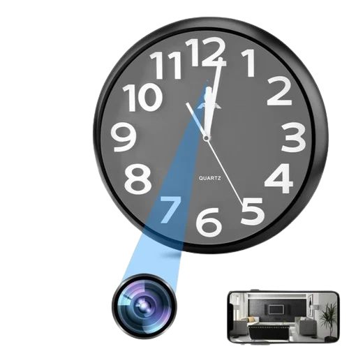 Hidden Wall Clock Spy Camera