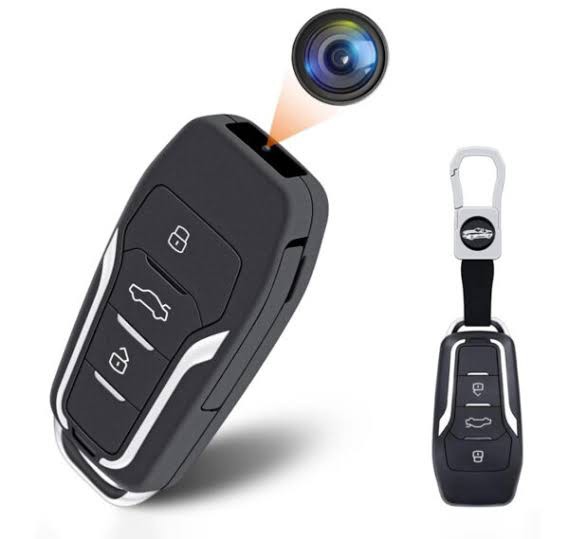 Mini Car Key Hidden Camera, 1080P HD Portable Small Body Spy Camera with Motion Detection and Night Vision, Mini Video Recorder Pocket Security Camera for Indoor and Outdoor
